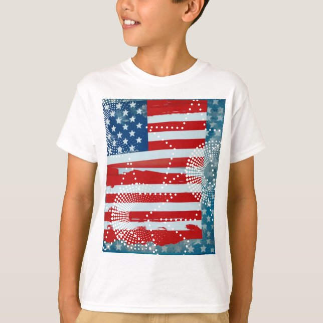 Camiseta Bandera estadounidense (Anverso)
