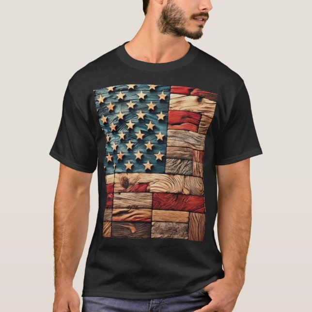 Camiseta bandera estadounidense (Anverso)