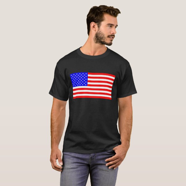 Camiseta Bandera estadounidense (Anverso completo)