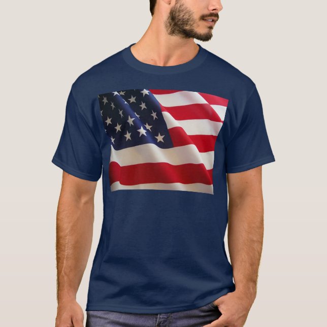 Camiseta Bandera estadounidense (Anverso)