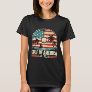 Camiseta Bandera Estadounidense 2025 Del Golfo Retro De Est
