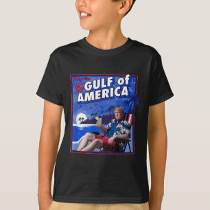 Camiseta Bandera Estadounidense 2025 Del Golfo Retro De Est