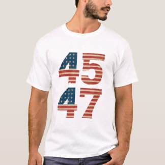Camiseta Bandera estadounidense 45 47