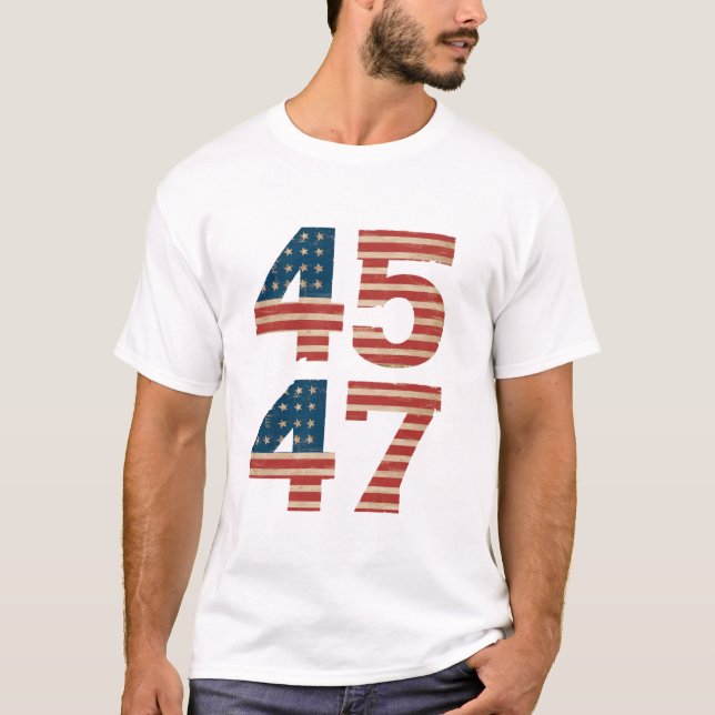 Camiseta Bandera estadounidense 45 47 (Anverso)