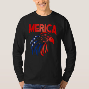 Camiseta Bandera Estadounidense 4 De Julio: Águila Patrióti