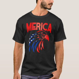 Camiseta Bandera Estadounidense 4 De Julio: Águila Patrióti