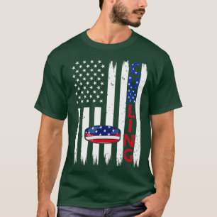 Camiseta Bandera Estadounidense 4 De Julio Curando Patrióti