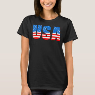 Camiseta Bandera Estadounidense 4 De Julio De América 1