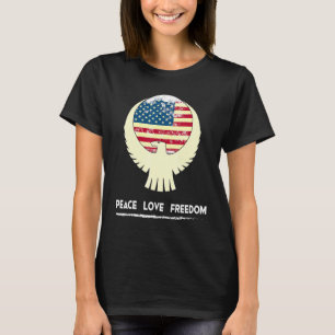 Camiseta Bandera Estadounidense 4 De Julio Eagle Libertad P