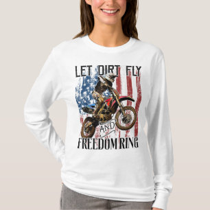 Camiseta Bandera estadounidense 4 de julio Motocross de cic