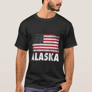 Camiseta Bandera Estadounidense 4 De Julio Patriótico Alask
