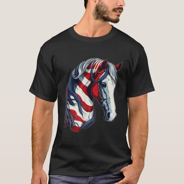 Camiseta Bandera Estadounidense 4 De Julio Patriótico Del C (Anverso)