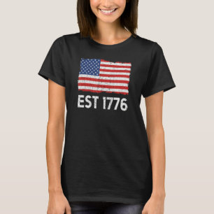 Camiseta Bandera Estadounidense 4 De Julio Retro Usa Patrio