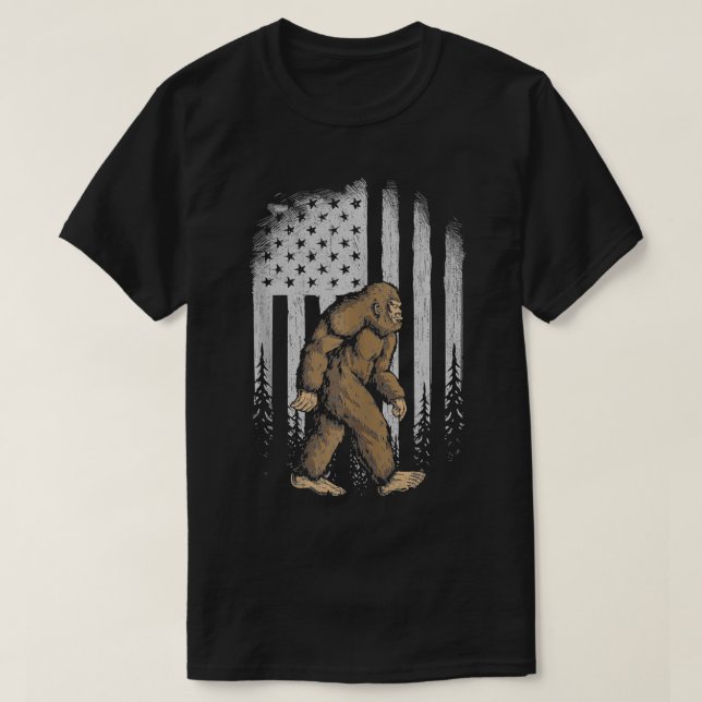 Camiseta Bandera estadounidense 4 de julio Retro Vintage (Diseño del anverso)