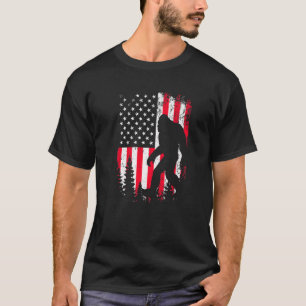 Camiseta Bandera Estadounidense A Pie Grande 4 De Julio