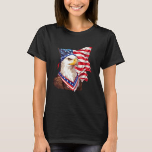 Camiseta Bandera estadounidense Águila 4 de julio Estados U