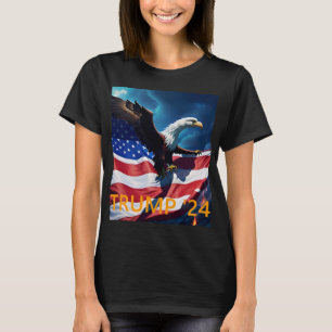 Camiseta Bandera estadounidense Águila estadounidense TRUMP