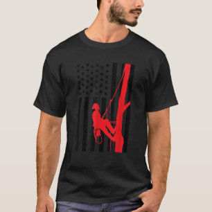 Camiseta Bandera estadounidense alterada por regalo patriót