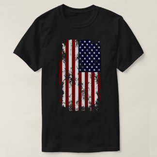 Camiseta Bandera estadounidense angustiada