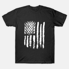 Camiseta Bandera estadounidense angustiada
