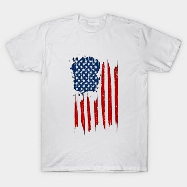 Camiseta Bandera estadounidense angustiada (Subido por el creador)