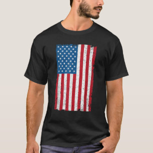 Camiseta Bandera estadounidense angustiada