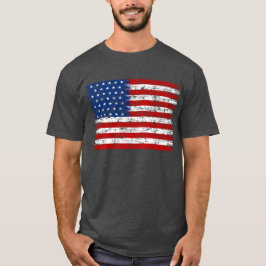 Camiseta Bandera estadounidense angustiada