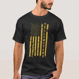 Camiseta Bandera estadounidense angustiada por la piedra am