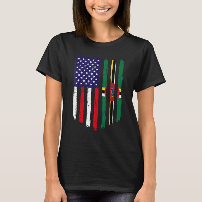 Camiseta Bandera estadounidense angustiada y patriota de ba (Anverso)