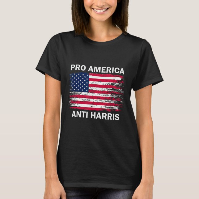 Camiseta Bandera estadounidense anti Kamala Kamala Harris A (Anverso)