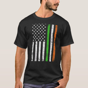 Camiseta Bandera estadounidense antigua Irlanda Hombres irl