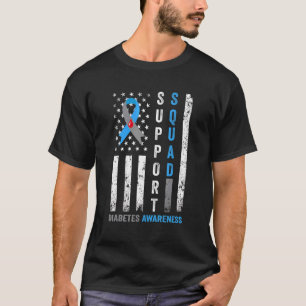 Camiseta Bandera Estadounidense Apoya a la banda azul de la