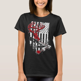 Camiseta Bandera estadounidense Arco de Arco de Oro Cazando