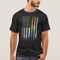 Bandera estadounidense arcoiris derechos homosexua