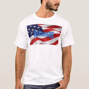 Camiseta Bandera estadounidense Arkansas