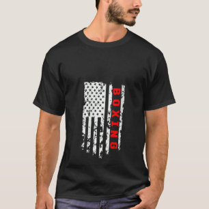 Camiseta Bandera Estadounidense Armada Deportiva De Boxeo