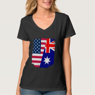 Camiseta Bandera estadounidense AUSTRALIA Friendship Countr