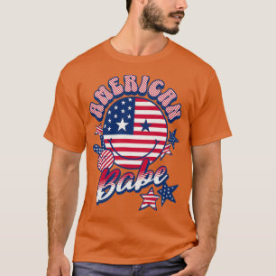 Camiseta Bandera estadounidense babe estadounidense Retro C