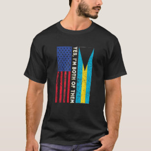 Camiseta Bandera estadounidense bahameña Bandera de las Bah