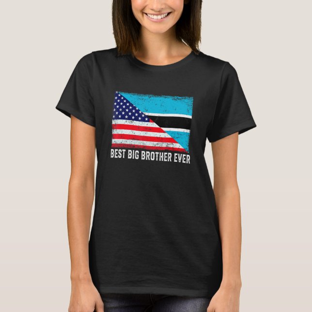 Camiseta Bandera estadounidense Bandera Botswana Mejor Herm (Anverso)