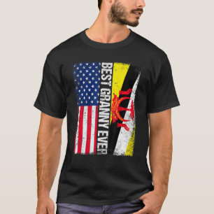 Camiseta Bandera estadounidense Bandera Brunéi Mejor Famili