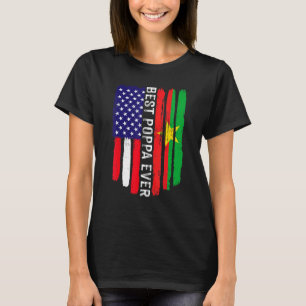 Camiseta Bandera estadounidense Bandera de Burkina Faso Mej