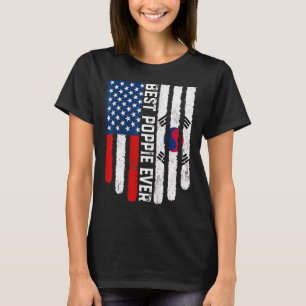 Camiseta Bandera estadounidense Bandera de Corea del Sur Me