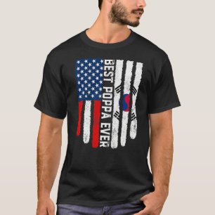 Camiseta Bandera estadounidense bandera de Corea del Sur me