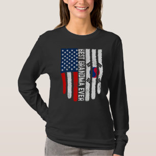 Camiseta Bandera estadounidense bandera de Corea del Sur Me