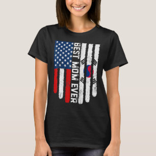 Camiseta Bandera estadounidense bandera de Corea del Sur me