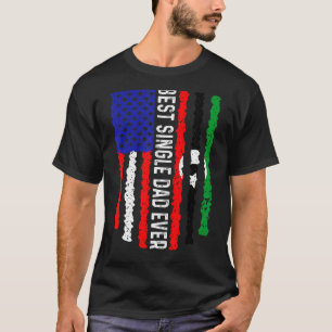 Camiseta Bandera estadounidense bandera de Libia mejor padr