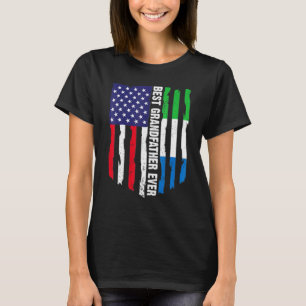 Camiseta Bandera estadounidense bandera de Sierra Leona Mej