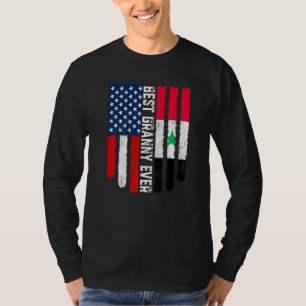 Camiseta Bandera estadounidense Bandera de Siria Mejor fami