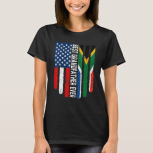 Camiseta Bandera estadounidense Bandera de Sudáfrica Mejor